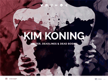 Tablet Screenshot of kimkoningink.com